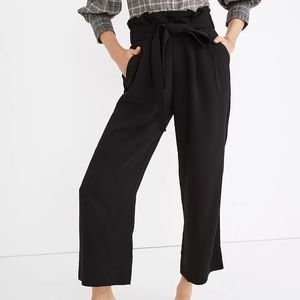 Madewell Tie-Waist Huston Pull On Crop Pants